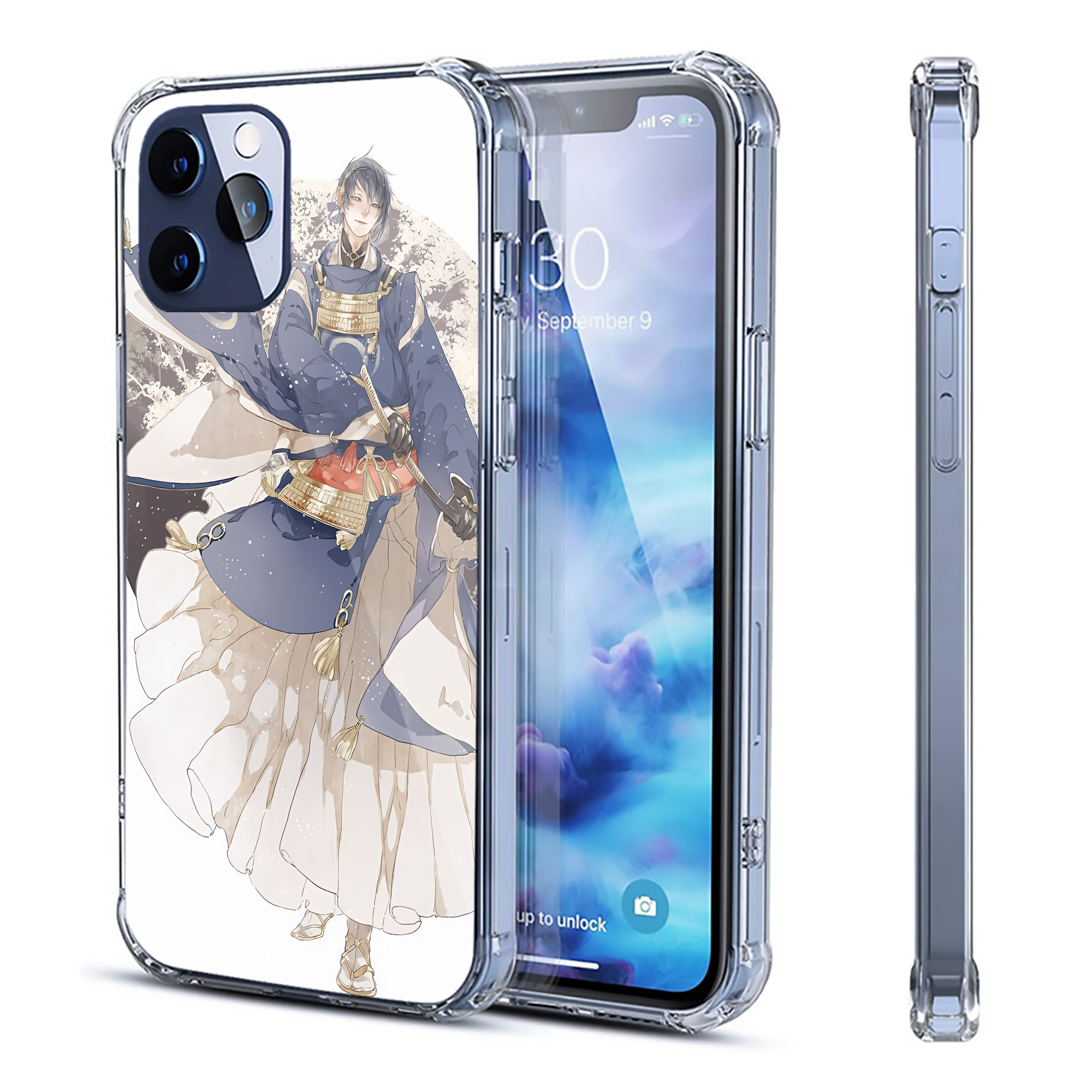 （画像用） 刀剣乱舞 Touken Ranbu 【iPhone 12シリーズ対応】透明スマホケース（クリアソフトケース）